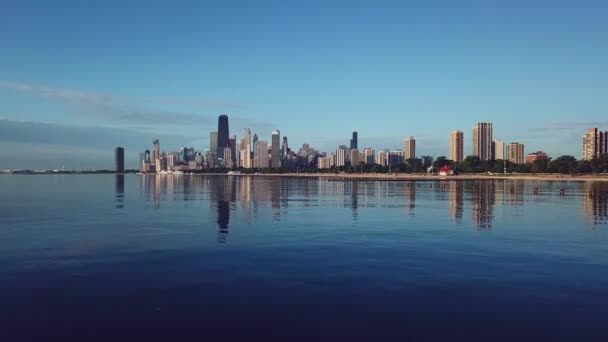Utsikten över Downtown Chicago — Stockvideo