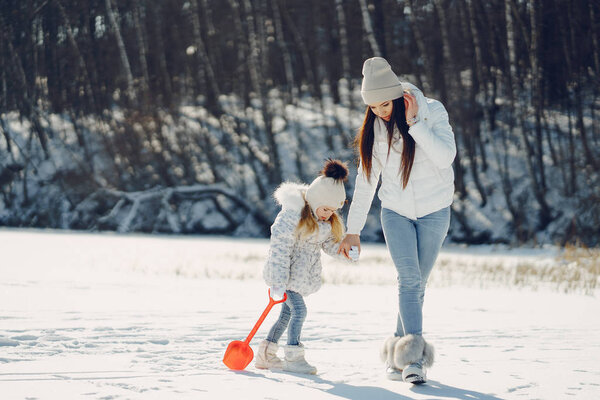 Mom and daughter