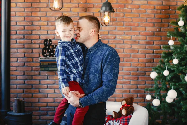 Padre e hijo adorable — Foto de Stock