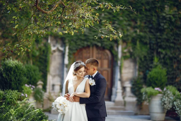 Beautiful wedding couple — Stock Photo, Image