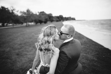 Zarif bir düğün çifti