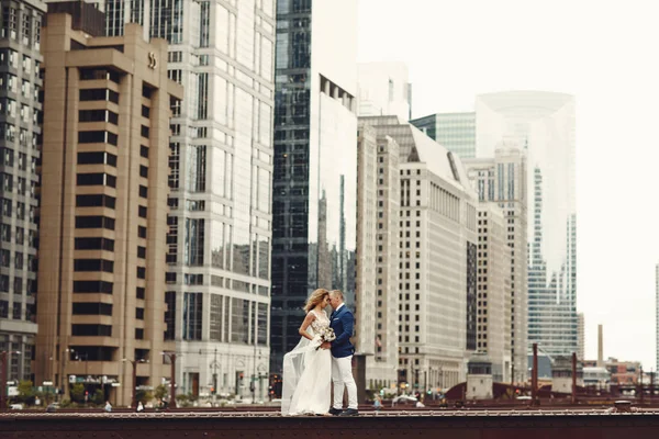 Elegant wedding couple — Stock Photo, Image