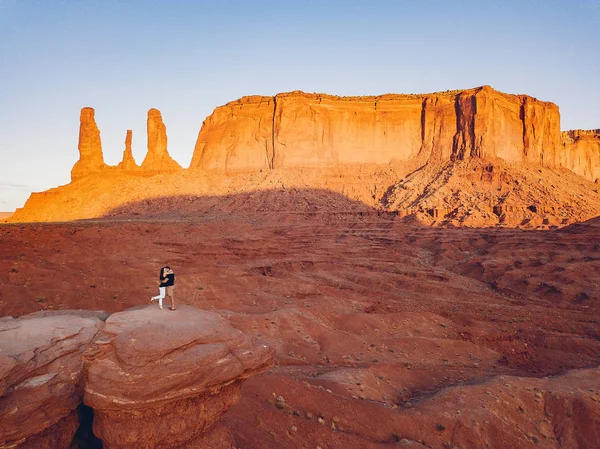 Pojkvän friar till hustru i Arizona — Stockfoto