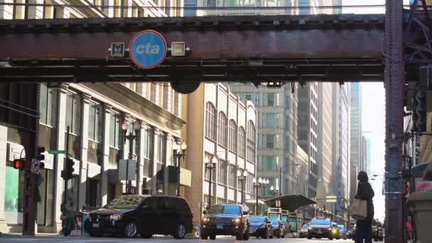 Vidéo du train arrivant à la gare de Chicago — Video