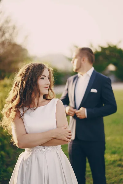 Novios en la naturaleza —  Fotos de Stock