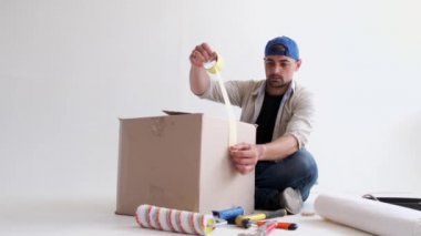 adam bir hareket için kutuları kayıt