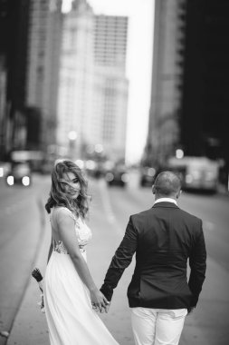 Zarif bir düğün çifti