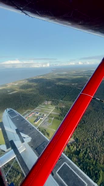Alaska Wildnis aus Propellerflugzeug — Stockvideo