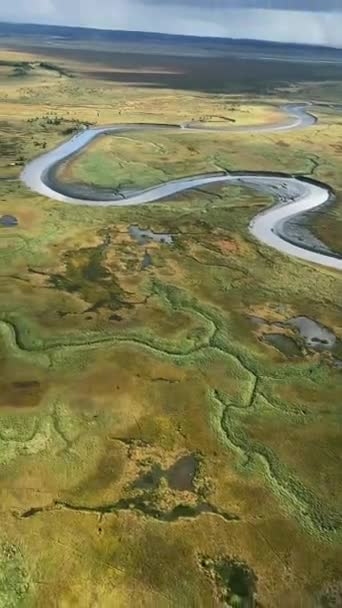 Пустеля Аляска з плоскогір "я — стокове відео