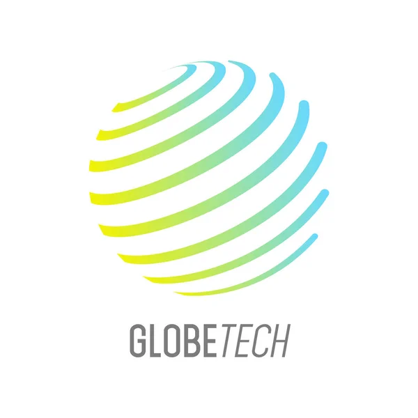 Абстрактна Піктограма Дизайну Логотипу Globe Векторна Спільна Піктограма Глобусу Стокова Ілюстрація