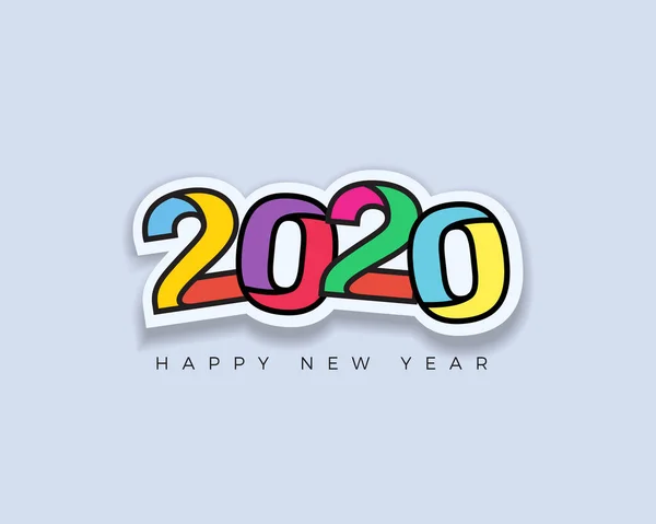 Logo Gráficos Para Celebración Año Nuevo 2020 Banners Póster Anuncios Vector De Stock