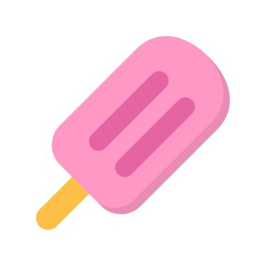 Stick Dondurma simgesi. Web için Tropikal Yaz temasıdüz illüstrasyon renkli vektör izole simgeler