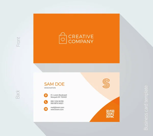Letter Alfabet Logo Visitekaartje Voor Corporate Persoonlijke Identiteit Bedrijfsidentiteitskaart — Stockvector
