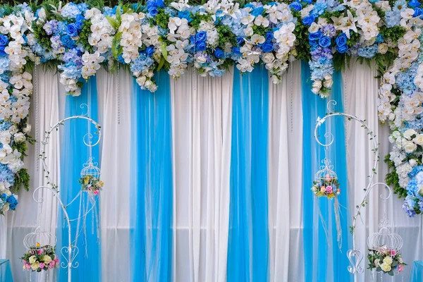 Красивий Квітковий Фон Весільної Сцени — стокове фото