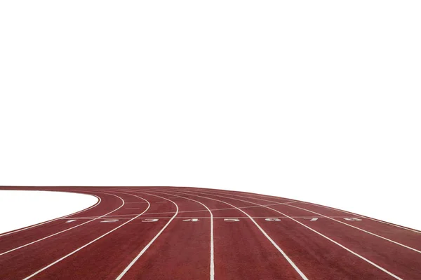 Running Race Track Background White Copy Space — Stock Photo, Image