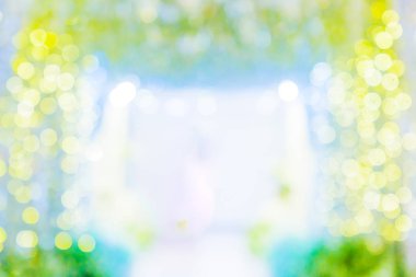 Sarı bulanıklık ile ufuk bokeh arka plan