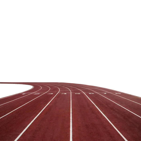 Running Race Track Background White Copy Space — Stock Photo, Image