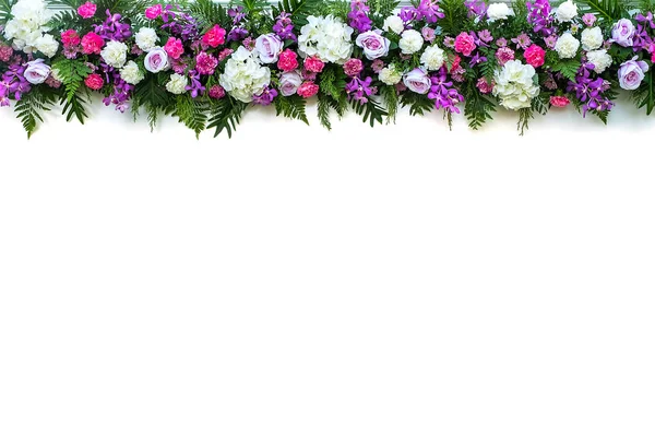 Fundo de flores bonitas para a cena do casamento — Fotografia de Stock