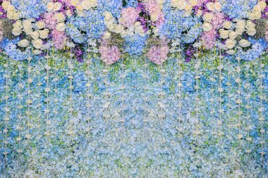 Çiçekler çok güzel arka plan düğün sahne ve dekorasyon için