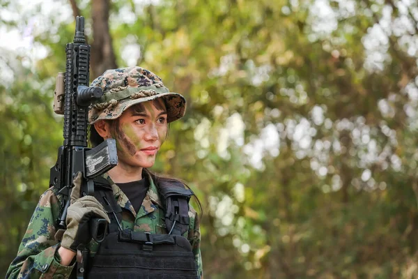 Ταϊλάνδη Στρατός Rangers Κατά Διάρκεια Της Στρατιωτικής Επιχείρησης — Φωτογραφία Αρχείου
