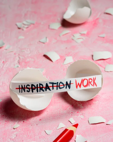 Work and inspiration concept