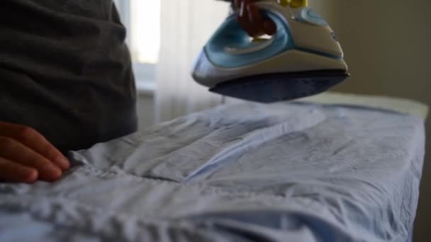 Letting off hot steam from iron — Stock Footage Letting off hot steam from iron Video Clip