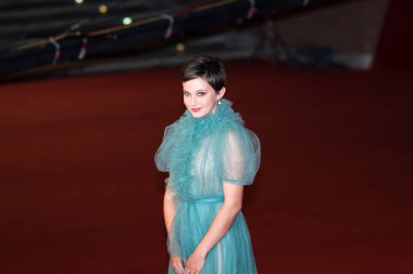 Roma, İtalya. 18th Ekim, 2018. Cailee Spaeny film için kırmızı halıda poz veriyor ' kötü zamanlarında Auditorium Parco Della Musica 13 Roma Film Festivalinde. Roma Film Festivali 2018. 