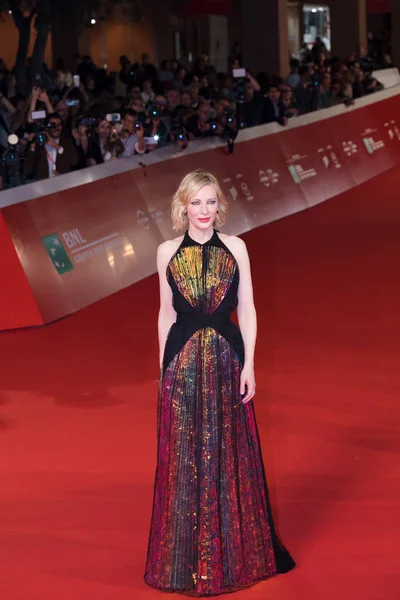 Roma Itália Outubro 2018 Cate Blanchett Posa Tapete Vermelho Filme — Fotografia de Stock