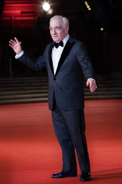 Roma, İtalya. 22 Ekim, 2018: yönetmen Martin Scorsese, yaşam boyu başarı ödülü, katılır Roma Film Festivali 2018 Auditorium Parco Della Musica, kırmızı halı. 