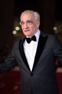 Roma, İtalya. 22 Ekim, 2018: yönetmen Martin Scorsese, yaşam boyu başarı ödülü, katılır Roma Film Festivali 2018 Auditorium Parco Della Musica, kırmızı halı. 
