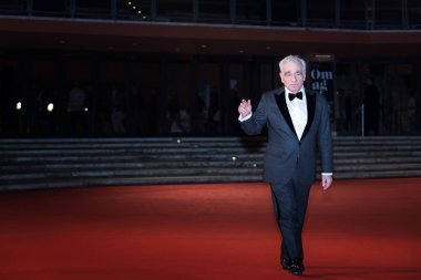 Roma, İtalya. 22 Ekim, 2018: yönetmen Martin Scorsese, yaşam boyu başarı ödülü, katılır Roma Film Festivali 2018 Auditorium Parco Della Musica, kırmızı halı. 