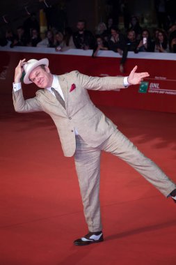 Roma, İtalya. 24 Ekim 2018: John C. Reilly yürümek bir kırmızı halı film 'Stan ve Ollie' Roma Film Festivali 2018. 