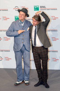 Roma, İtalya. 24 Ekim 2018: John C. Reilly ve Steve Coogan Stan ve Roma Film Festivali 2018, Ollie, photocall katılıyor.