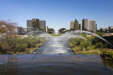 Roma, Italya, Marconi Obelisk ile Euro Bölgesi 
