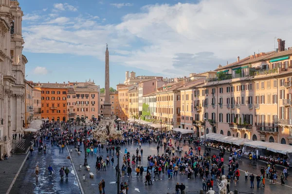 Piazza Navona, Panoramic View — Stockfoto