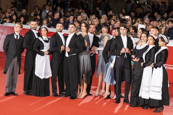 Le persone sul tappeto rosso della 14esima edizione del Rome Film Fe — Foto Stock