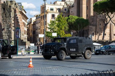 Roma, İtalya - 13 Ekim 2020: Roma, İtalya 'da 