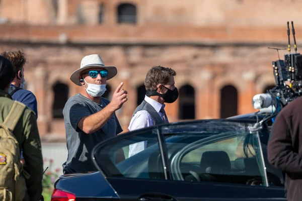 Roma Italia Octubre 2020 Actor Tom Cruise Las Calles Del — Foto de Stock