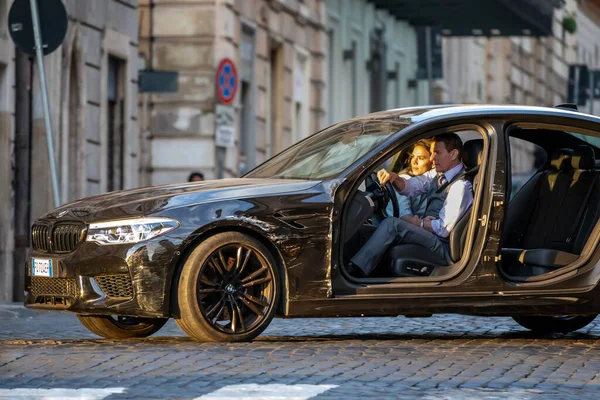 Roma, İtalya - 9 Ekim 2020: Tom Cruise ve Hayley Atwell 