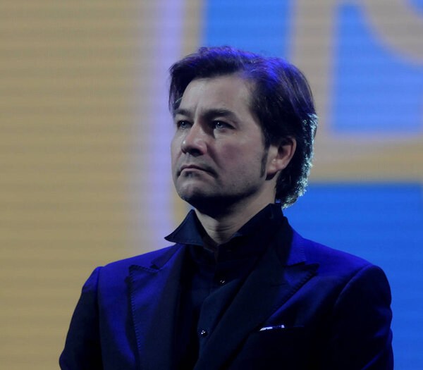 Minister of Culture of Ukraine Yevgeny Nishchuk at the opening of the 46th Kiev International Film Festival "Molodist" in Kiev, October 22, 2016.