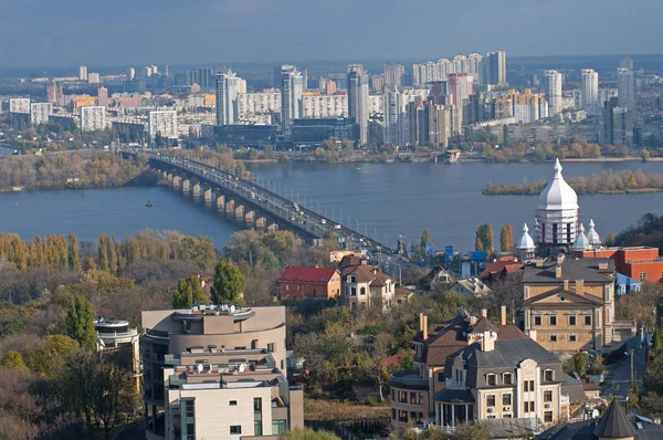 Vista Uma Das Ruas Kiev Novembro 2016 — Fotografia de Stock