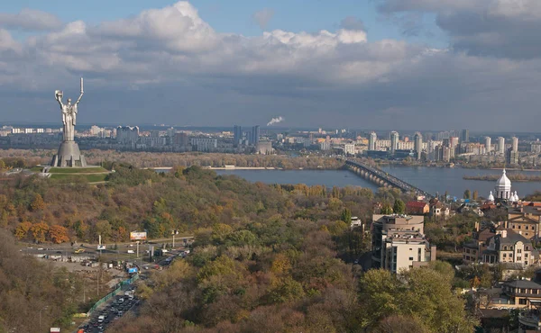 Vista Uma Das Ruas Kiev Novembro 2016 — Fotografia de Stock