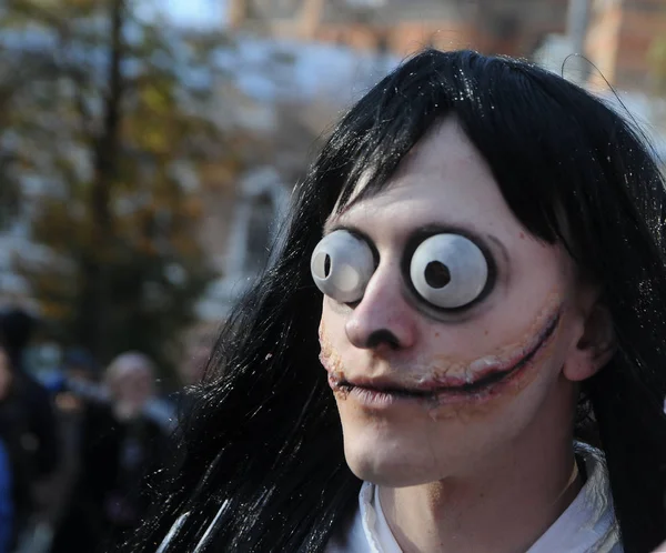 Partecipano Alla Sfilata Halloween Zombie Walk 2018 Vista Delle Celebrazioni — Foto Stock