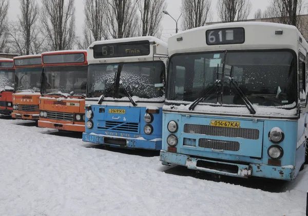 Arna Volvo Автобуси Виставці Відновлення Центру Київпастранс Грудня 2016 — стокове фото