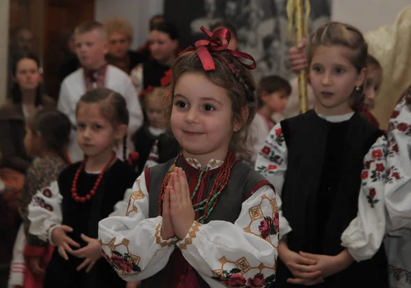 Παιδικό Χριστουγεννιάτικο Φεστιβάλ Oreli Στο Κίεβο Δεκεμβρίου 2016 — Φωτογραφία Αρχείου