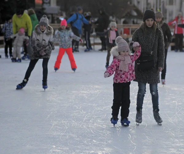 Patinoire Sur Territoire Complexe National Expocenter Ukraine Vdnh Kiev Janvier — Photo