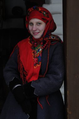 Eski yeni yıl, Malanka ve Kiev, Vasily içinde Mamaev Sloboda 13 Ocak 2018 kutluyor.