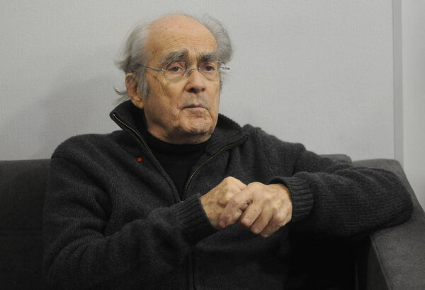 French composer, pianist, arranger, conductor and singer Michel Legrand during a press conference in Kiev, December 11, 2015