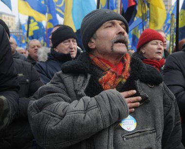 24 Şubat 2019 parti bağımsızlık Meydanı Kiev, üzerine Veche itibar 