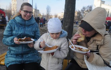 Kutlama Maslenitsa Kiev, 7 Mart 2019